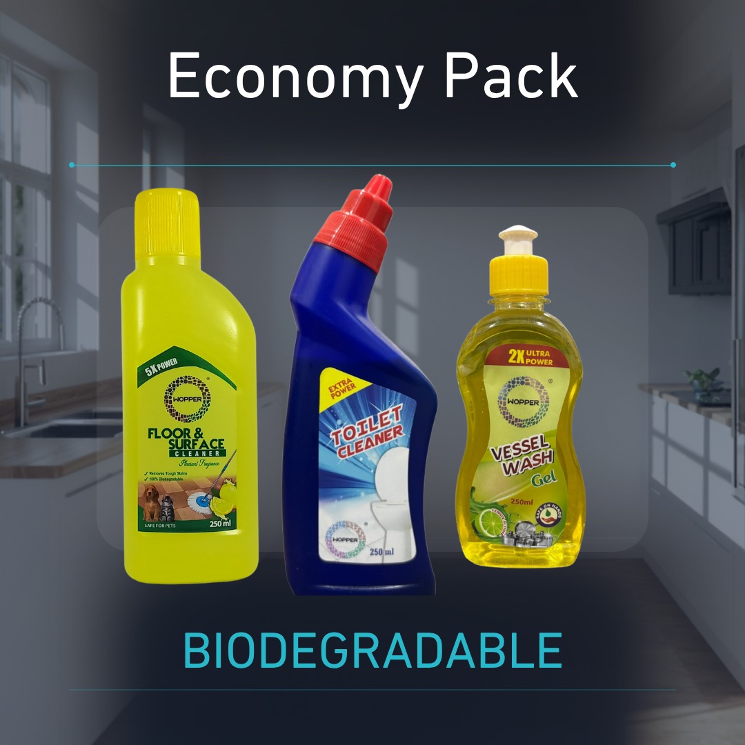 Wopper Combo Offer – 3-in-1 Home Cleaning Pack (250 ml Each)