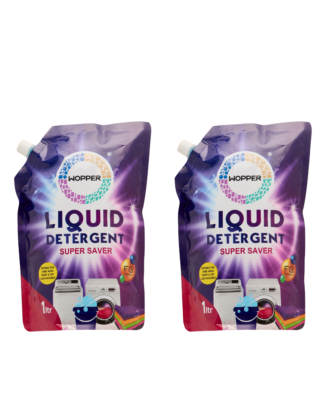  WOPPER LIQUID DETERGENT SUPER SAVER 1LTR PACK OF 2