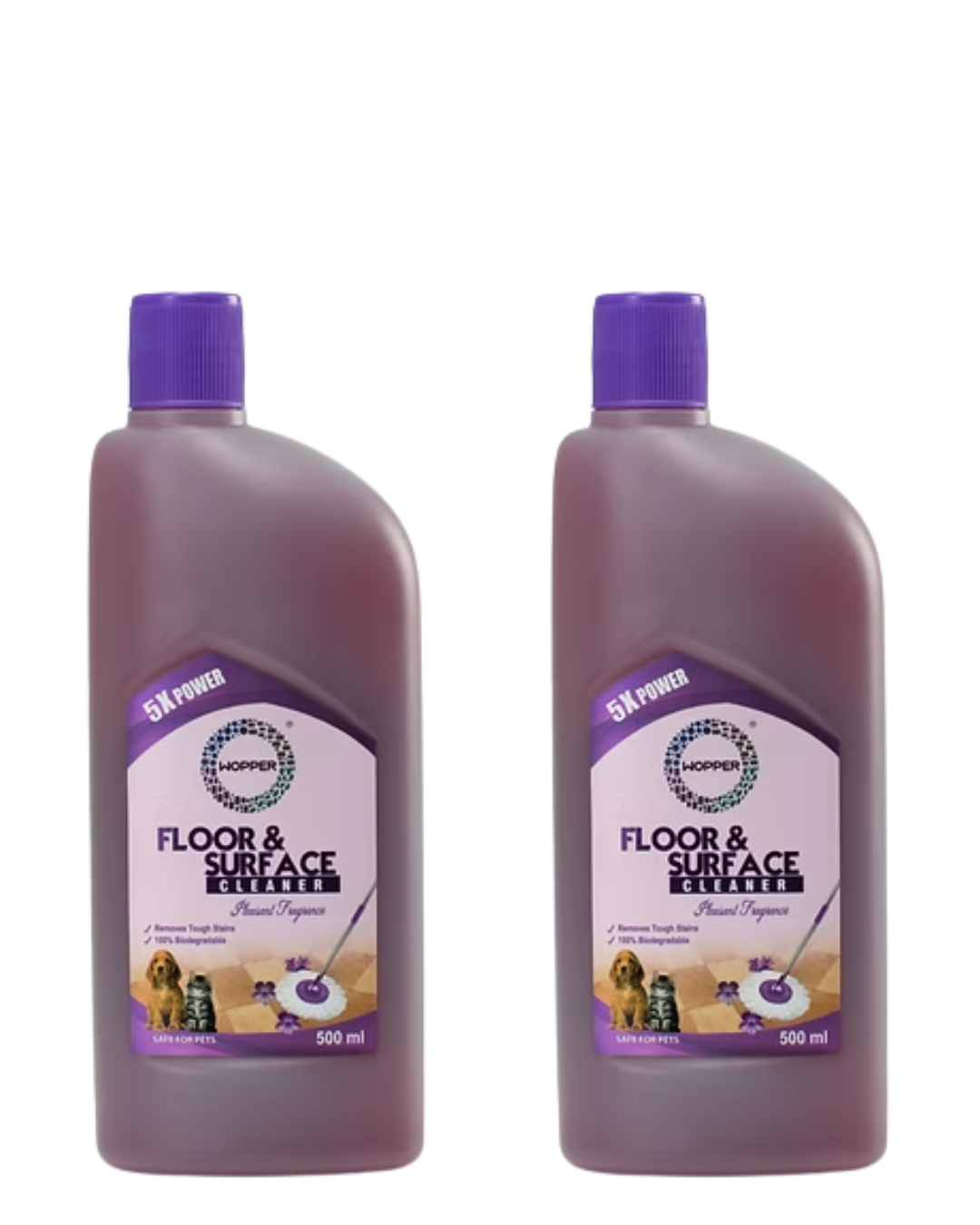 WOPPER FLOOR AND SURFACE CLEANER 500ml PACK OF 2