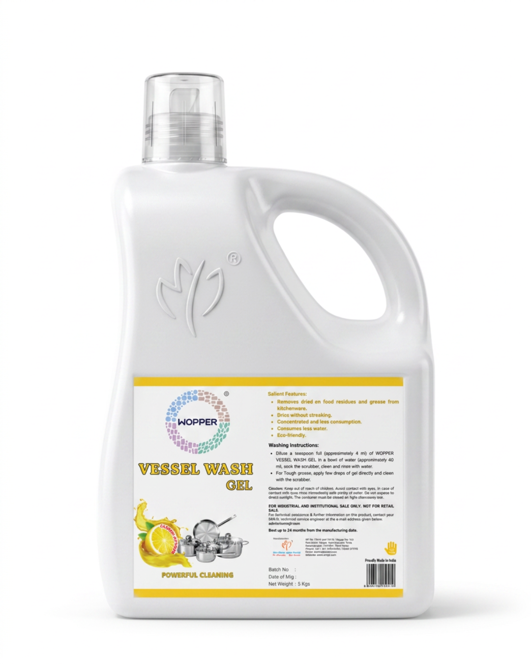 WOPPER VESSEL CLEANSER 5 L